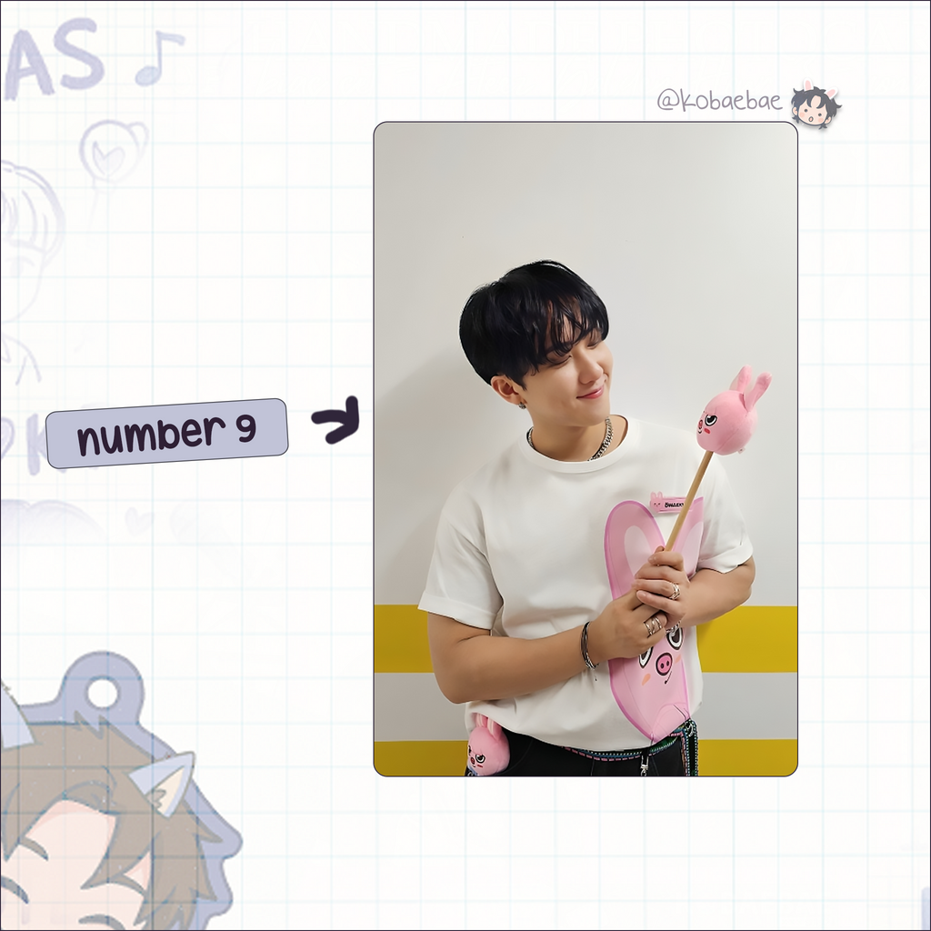 Skz (Stray Kids) - Changbin handmade photocards kpop inspired - Set 9