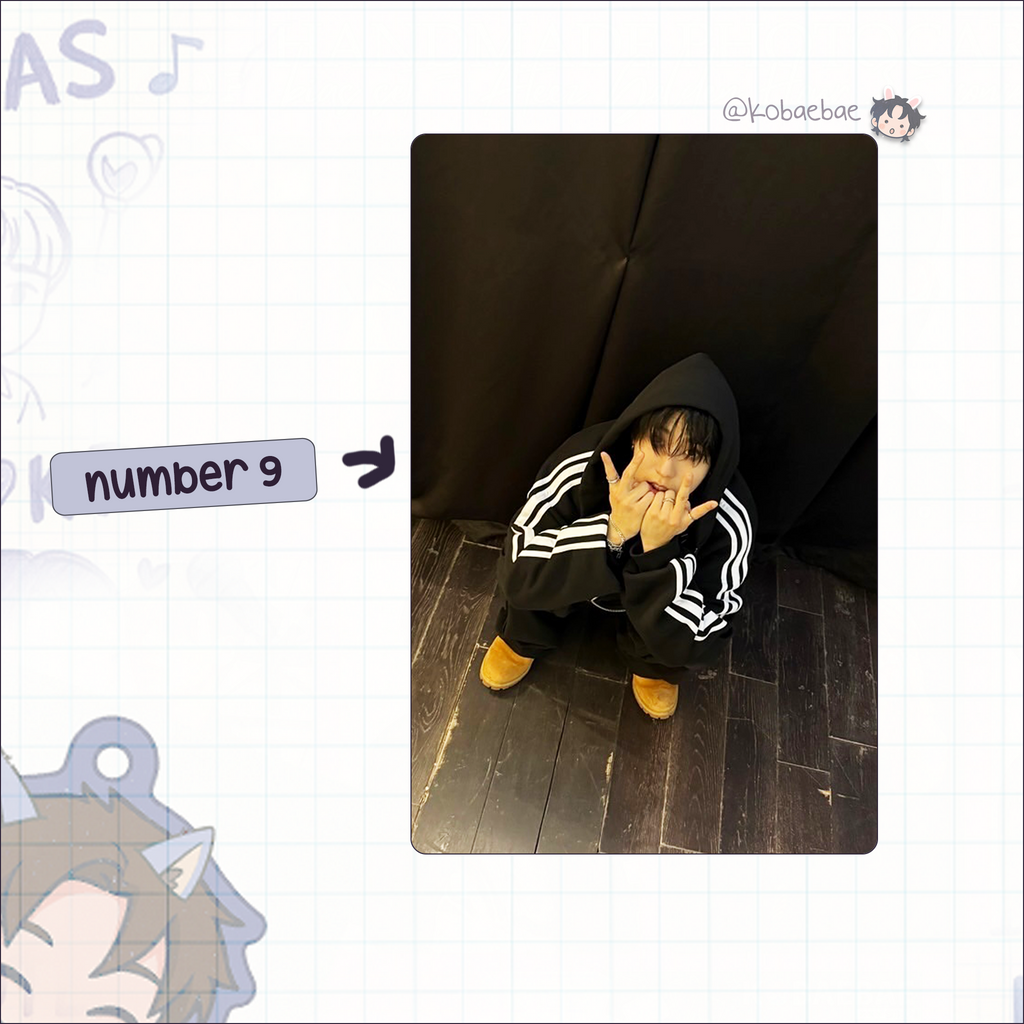 Skz (Stray Kids) - Han handmade photocards kpop inspired - Set 9