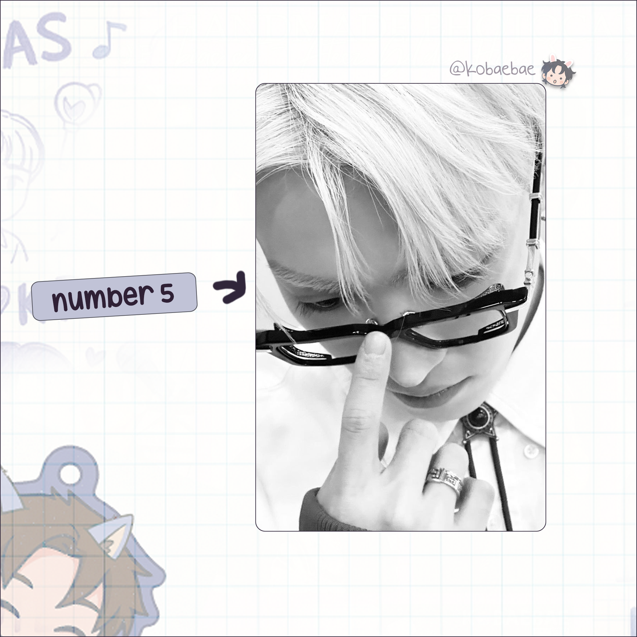 Atz - Joong handmade photocards kpop inspired - Set 4