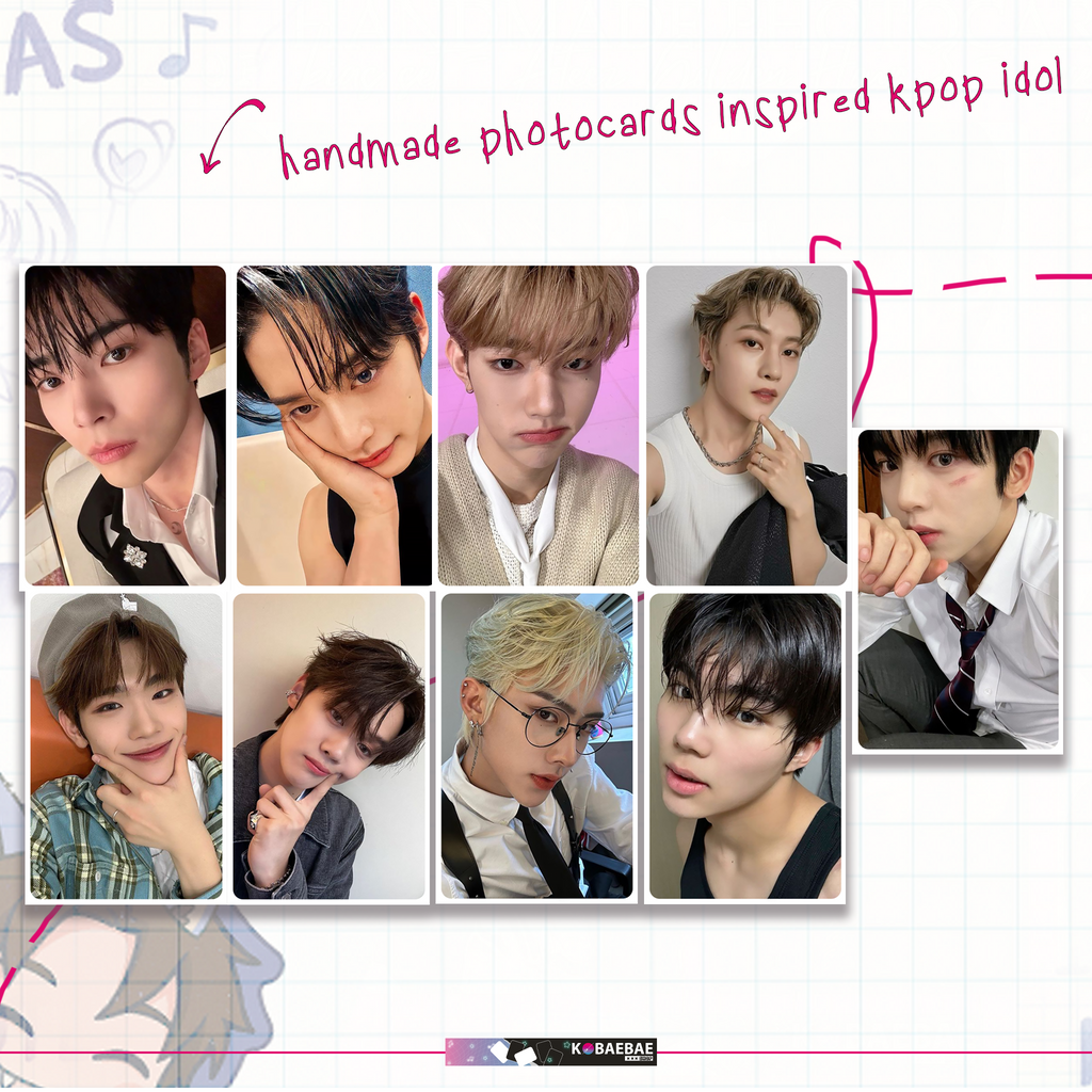 Handmade photocard Zerobaseone Ot9 fanmade Kpop card binder size