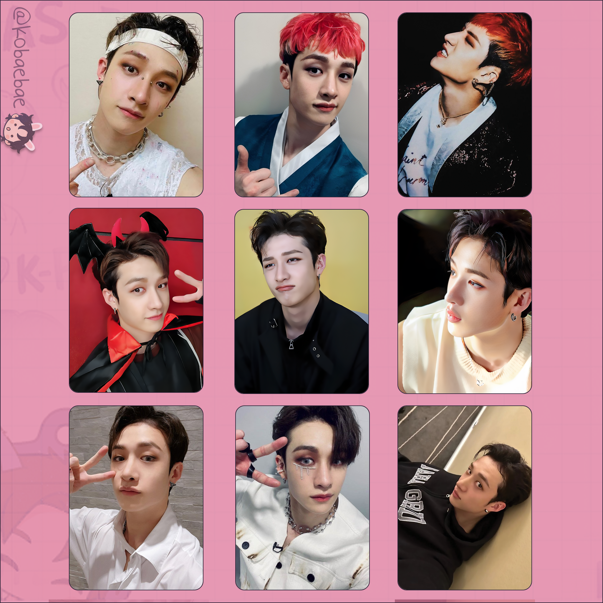 Skz - Channie handmade photocards kpop inspired - Set 1