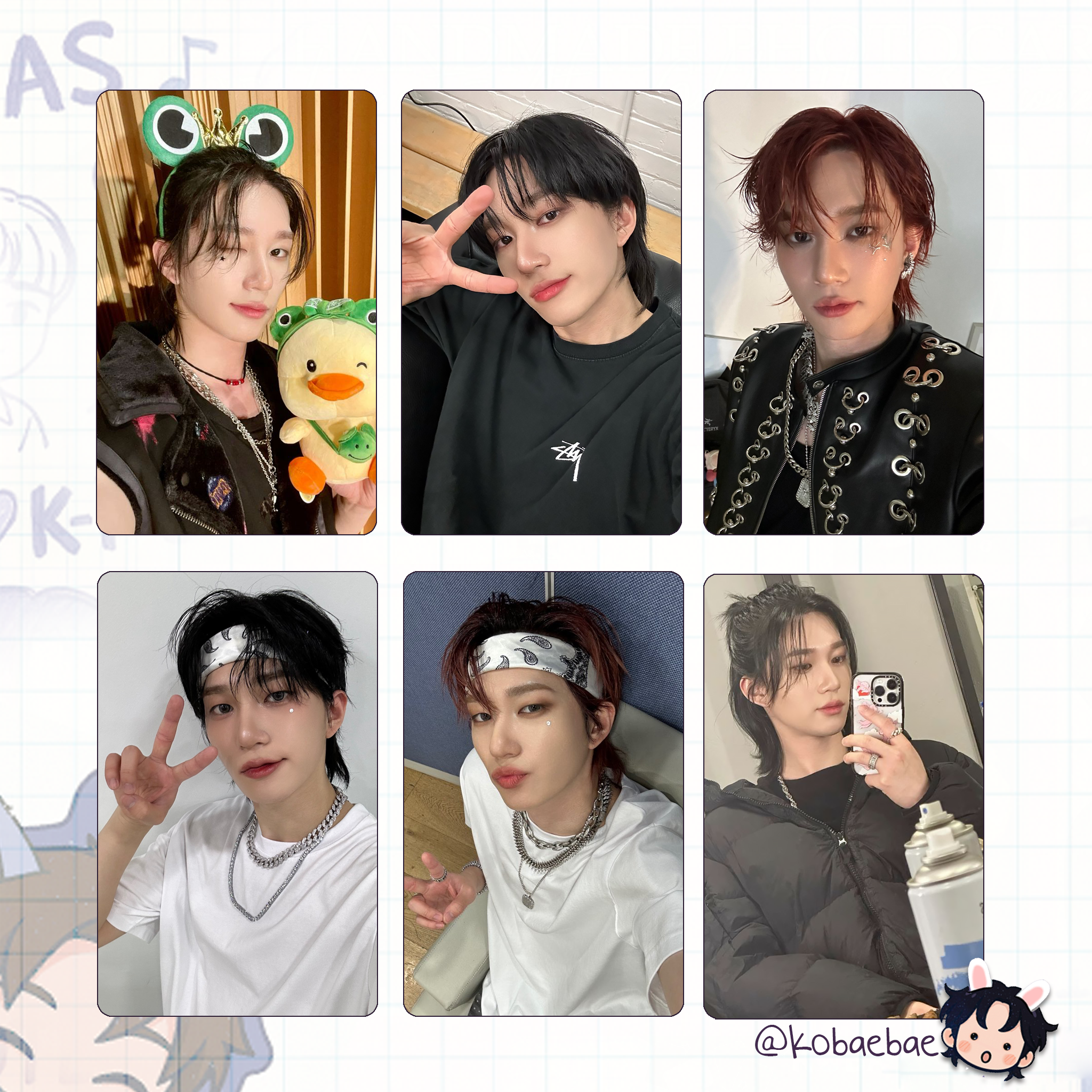 P1harmony - Theo handmade photocards kpop inspired - Set 3
