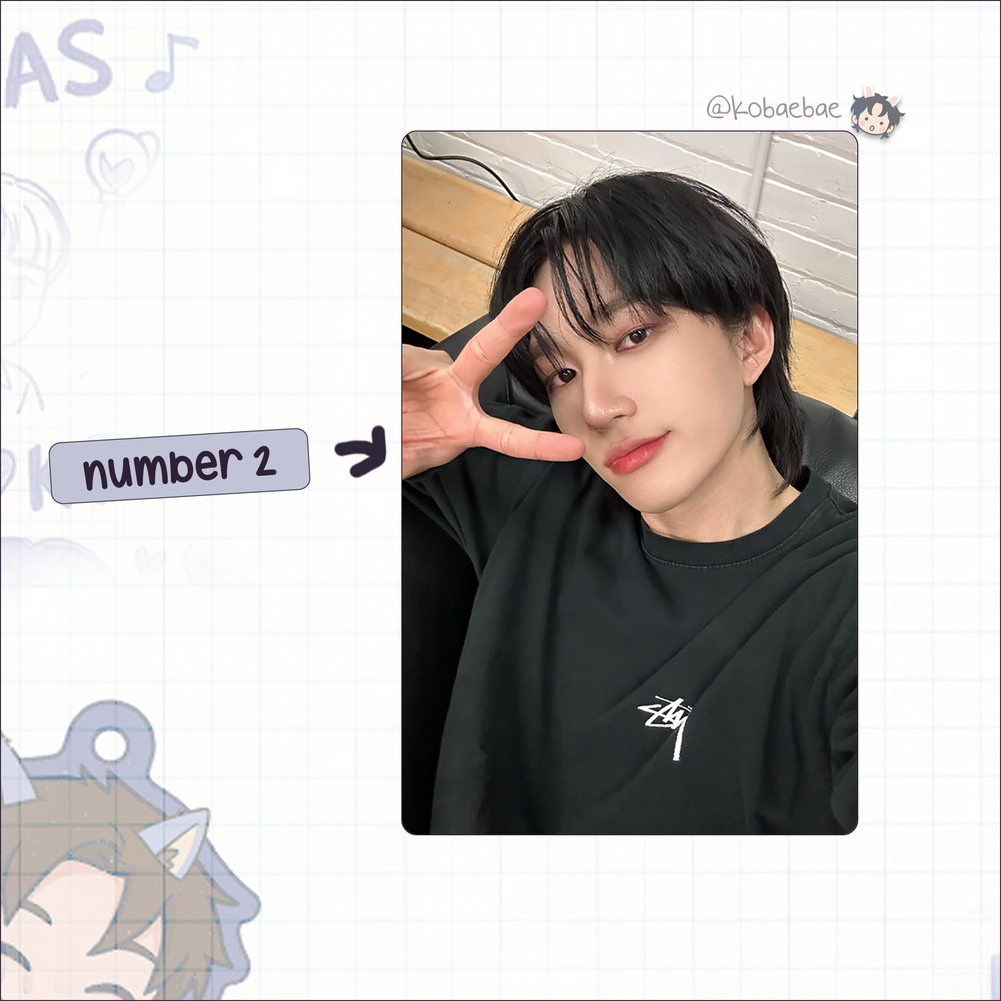 P1harmony - Theo handmade photocards kpop inspired - Set 3