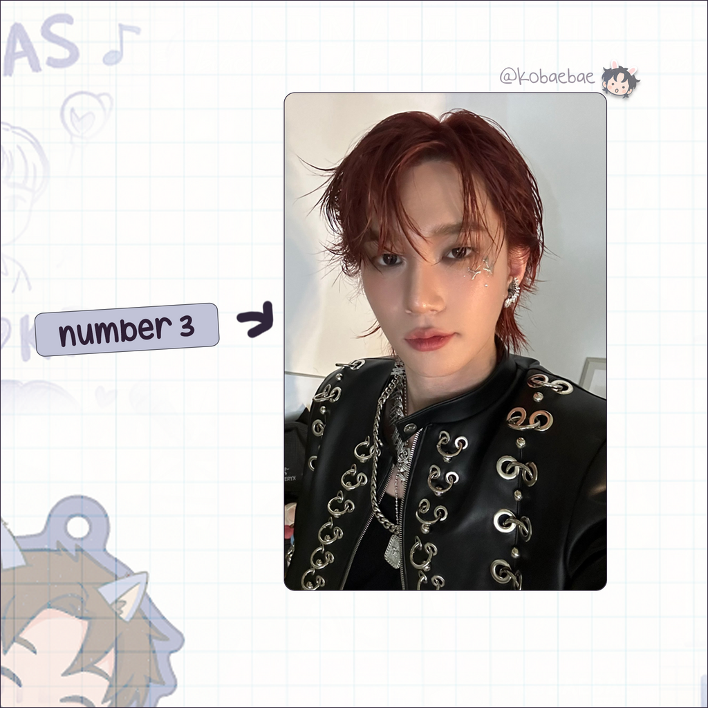 P1harmony - Theo handmade photocards kpop inspired - Set 3