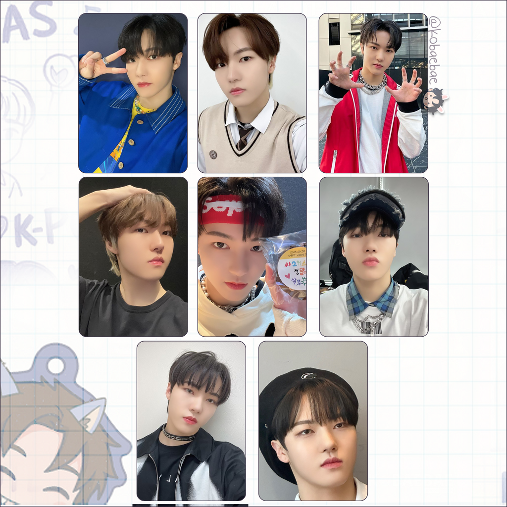 Xkrs - Junghoon handmade photocards kpop inspired - Set 1
