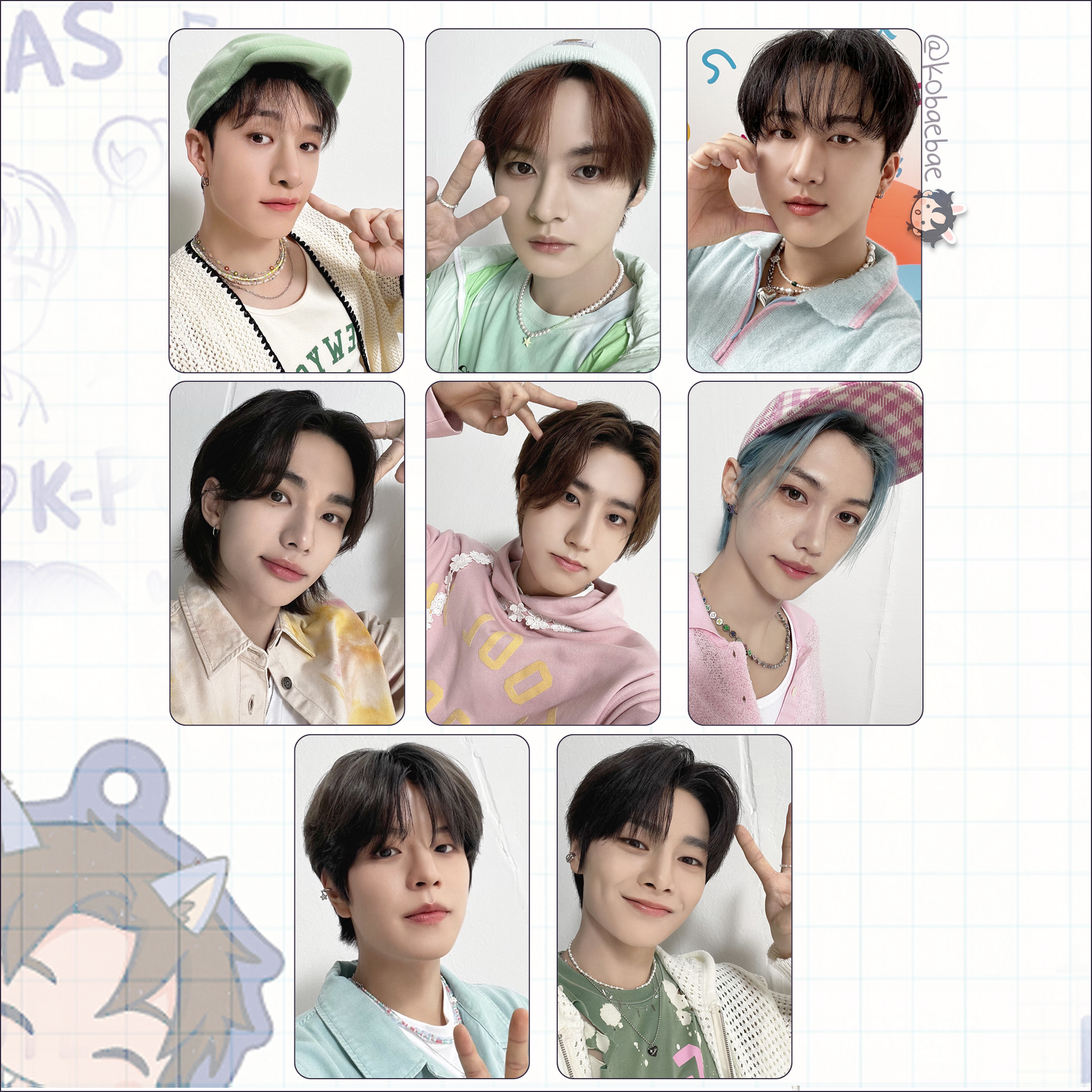 Skz - Japan Selfie Handmade photocards kpop inspired - Bias set 2023