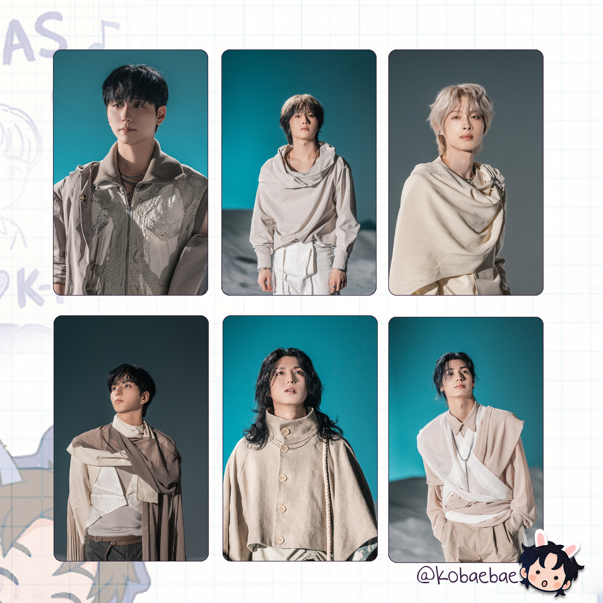 Xdinary Heroes - 8th Mini Album handmade photocards kpop inspired - set 2