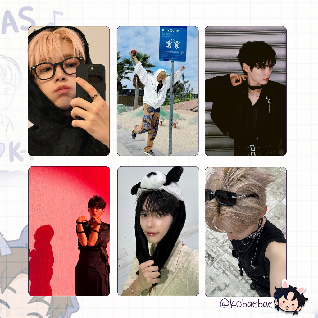 Zb1 - Hanbin handmade photocards kpop inspired - Set 2