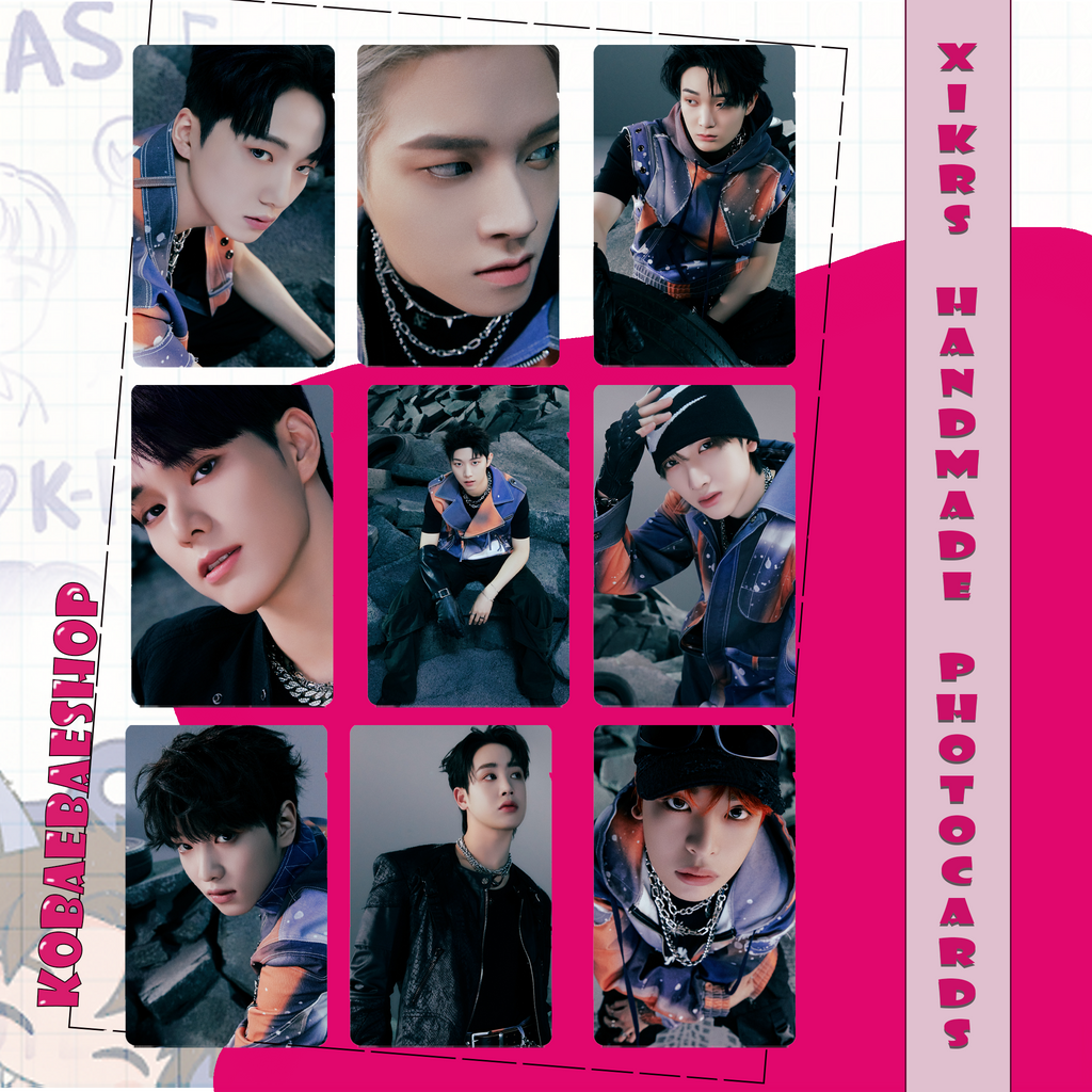 Xkrs - Watch Out (Hik. vers) Handmade photocards kpop inspired - Bias set