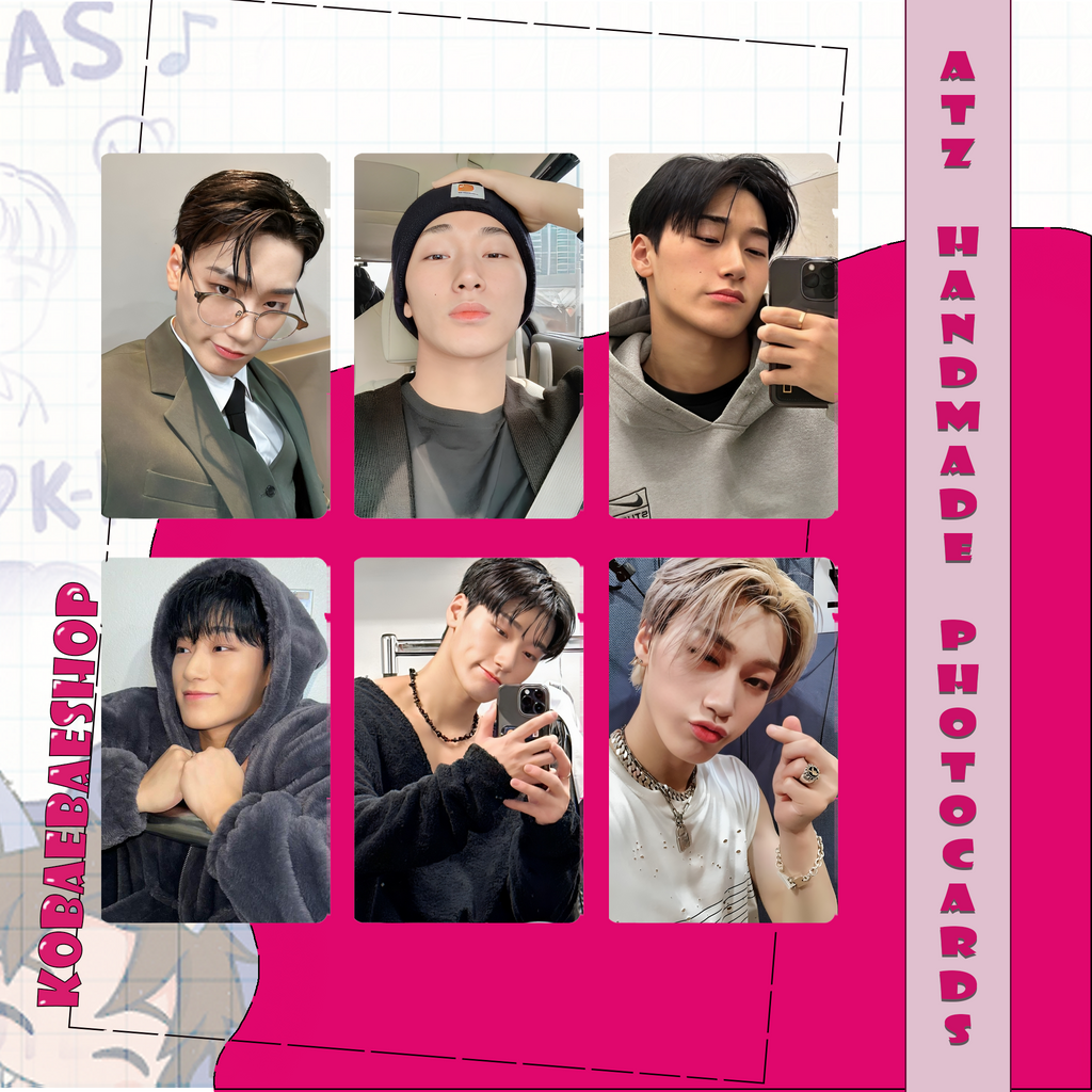 Atz -  Sannie handmade photocards kpop inspired - Set 3