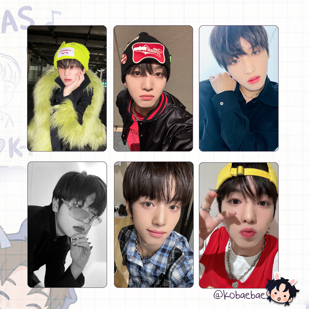 Xikers - Yujun handmade photocards kpop inspired - Set 2