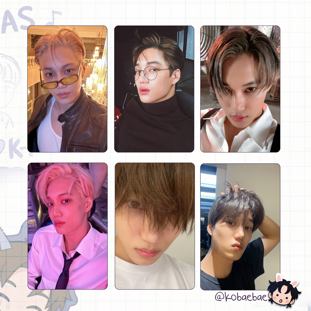 Kai - handmade photocards kpop inspired - bias set