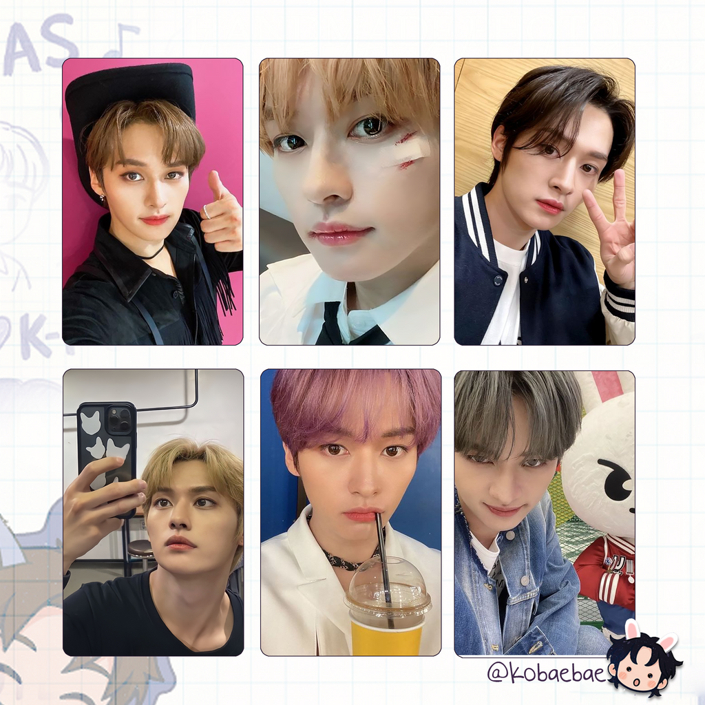 Skz (Stray Kids) - Lee Know handmade photocards kpop inspired - Set 8