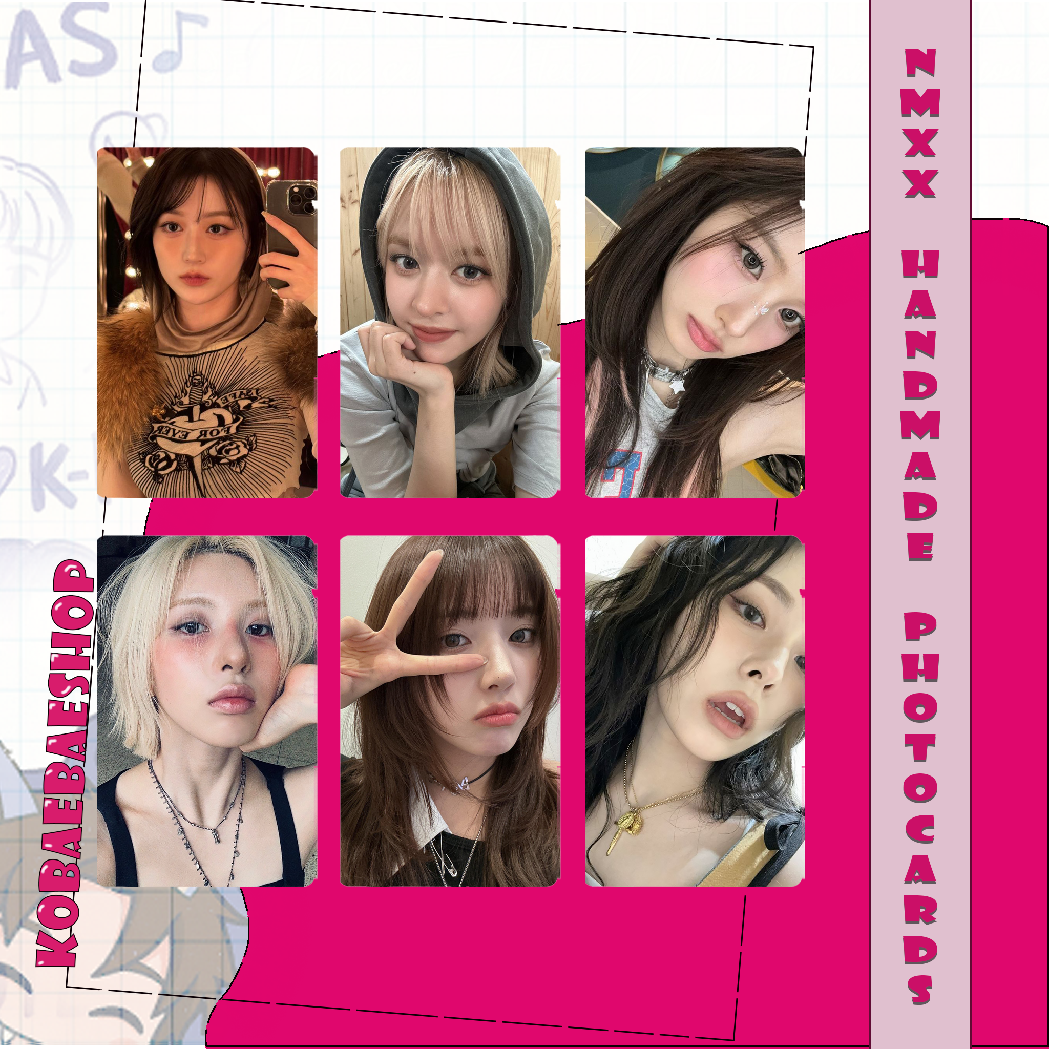 Nmxx - Handmade photocards kpop inspired - Bias set pack 1