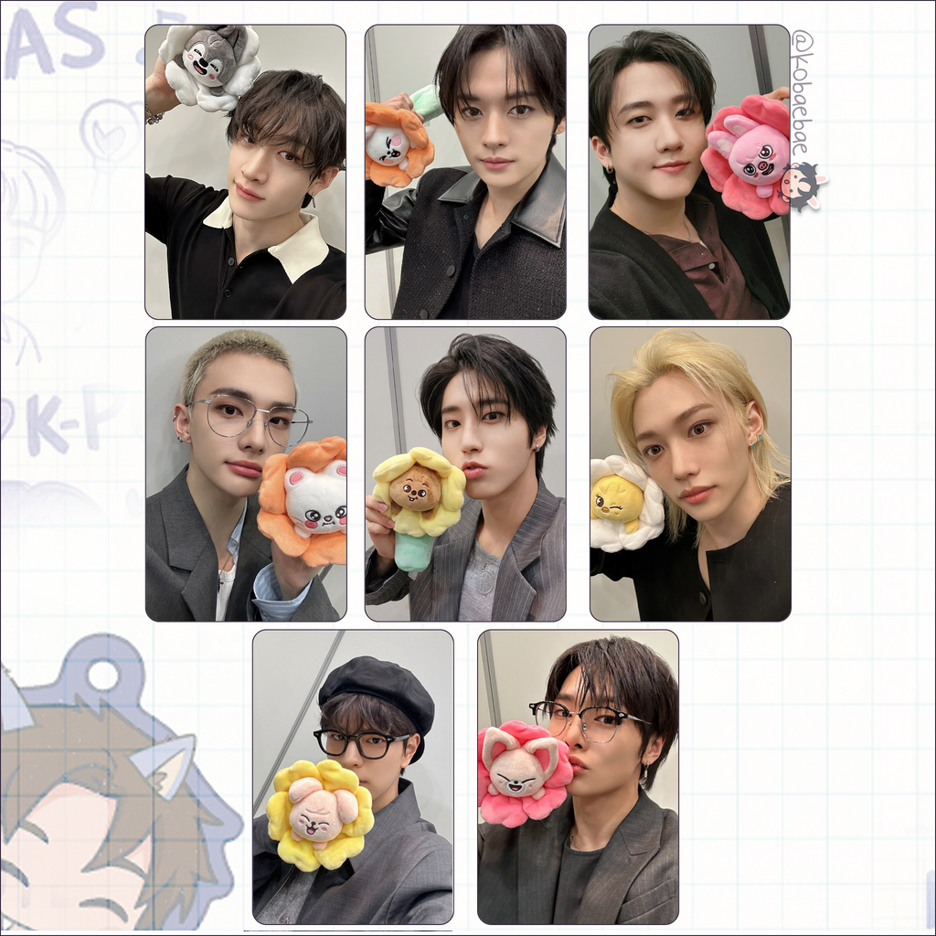 Skz - Handmade photocards kpop inspired - Bias set Skzoo Flower