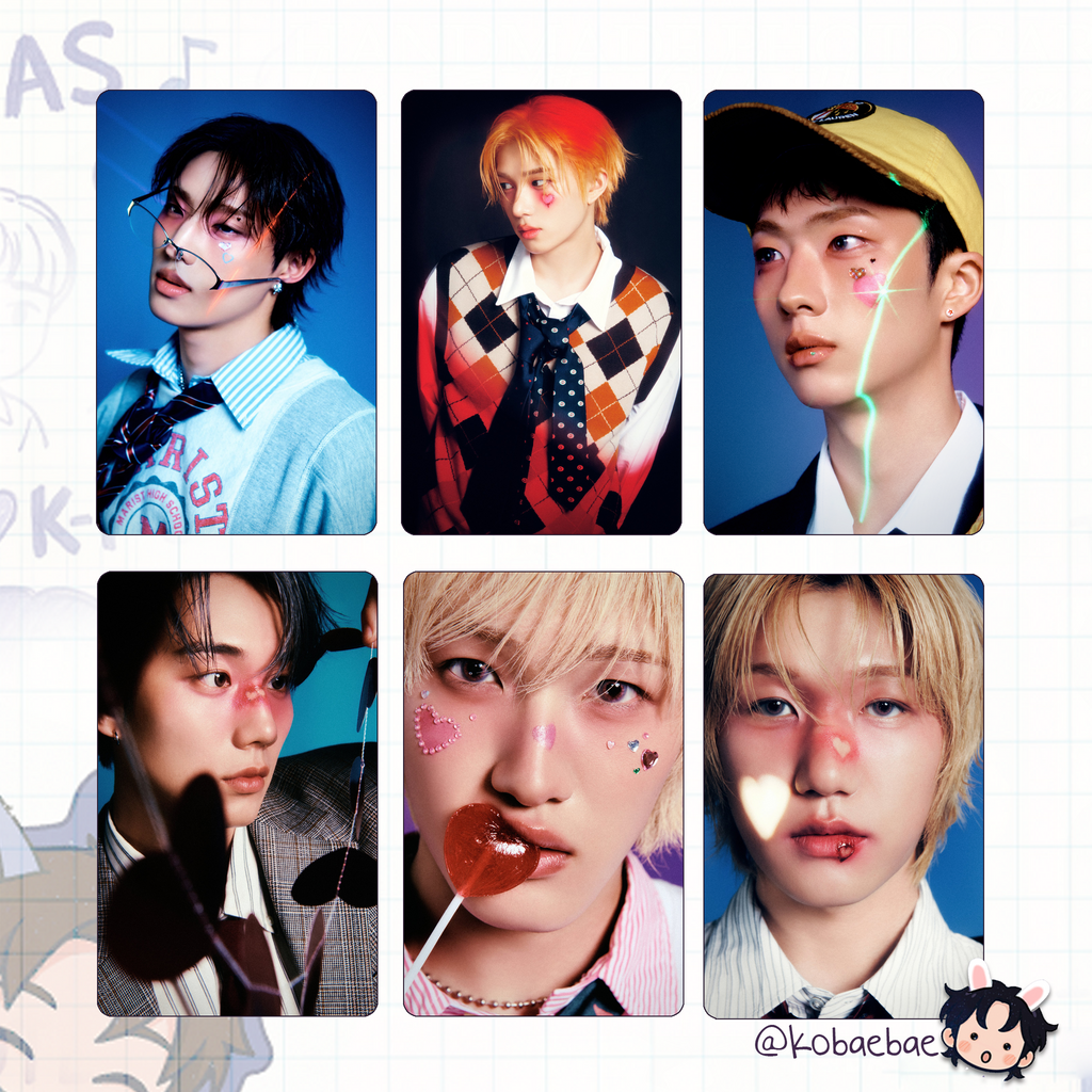 P1harmony (p1h) - Ex Handmade photocards kpop inspired - Bias set 1
