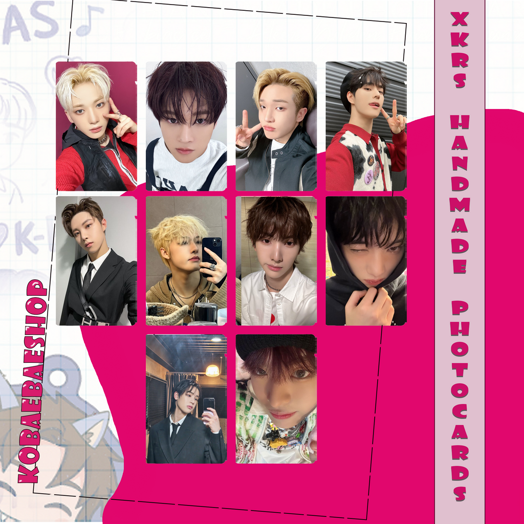 Xkrs OT10 Full Set – Handmade Kpop Inspired Photocards (Pack 1)