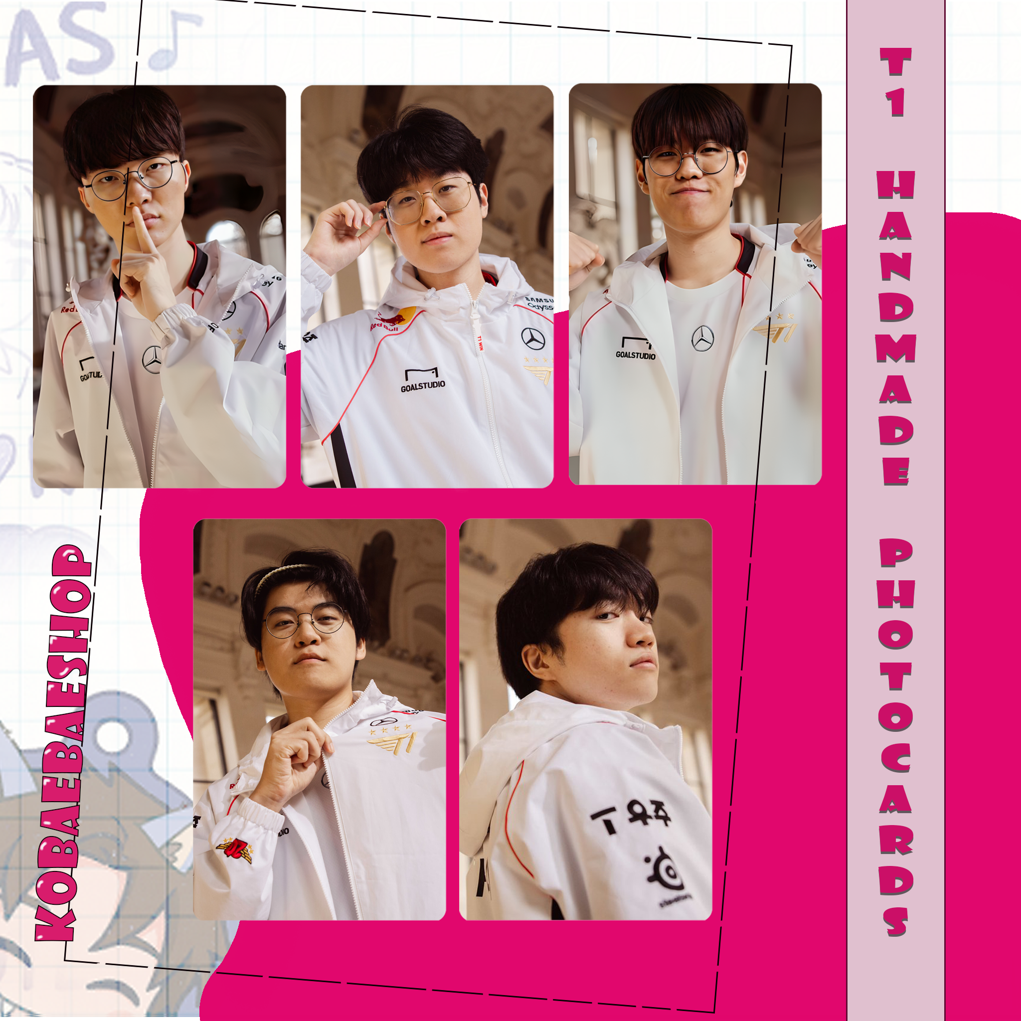 ProPlayer - Team Esports 25 handmade photocards kpop inspired - Set 3