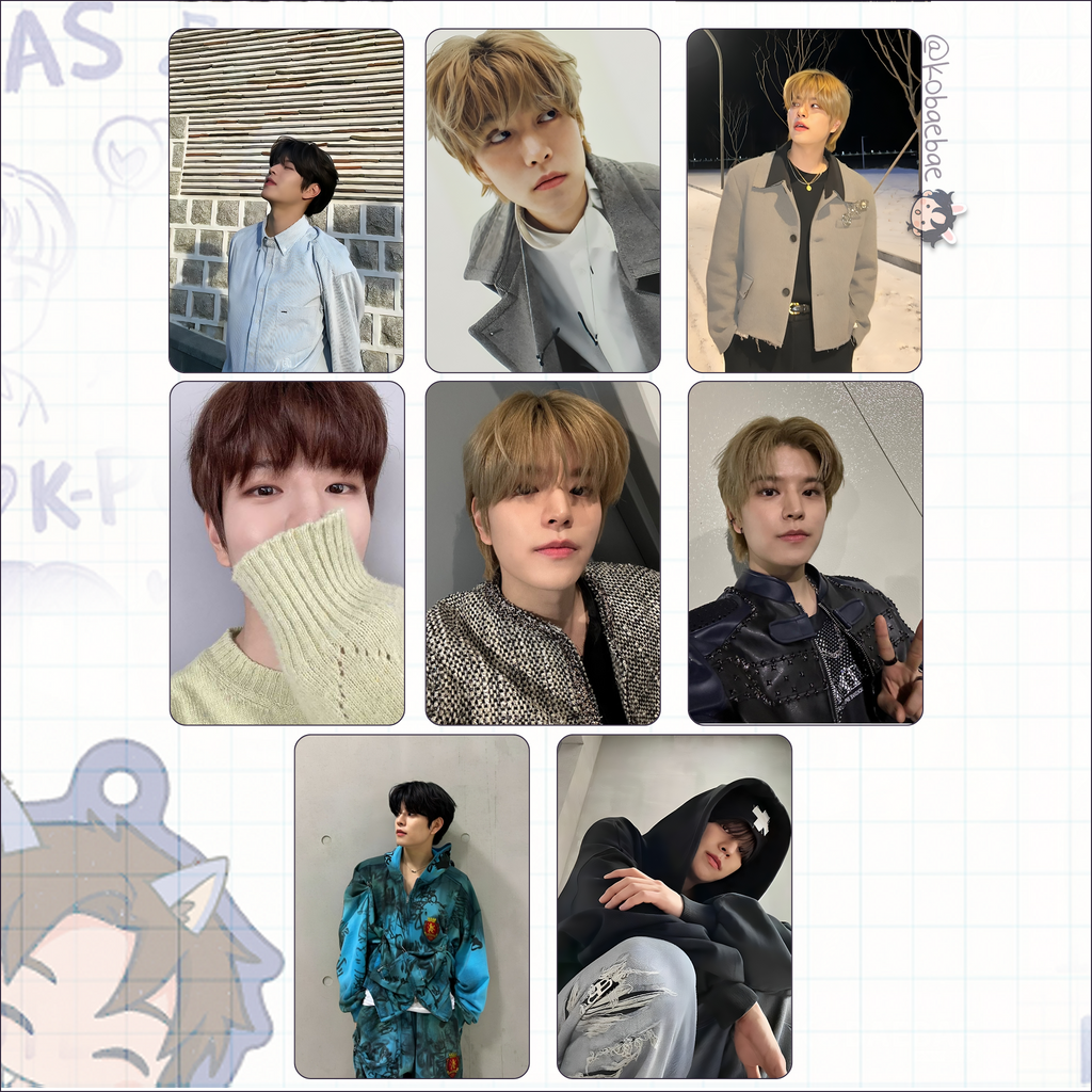 Stray Kids (Skz) - Min Handmade photocards kpop inspired - Bias set 7