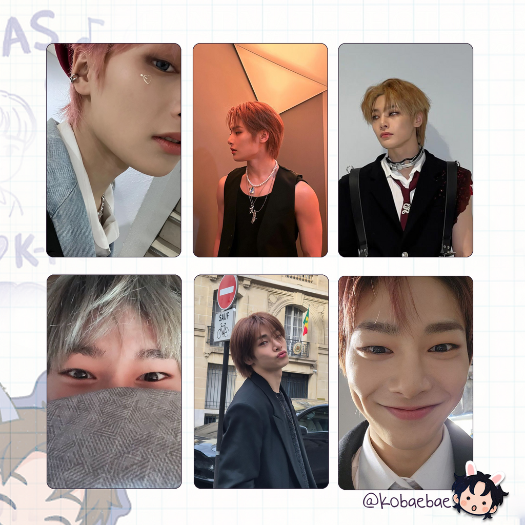 Skz (Stray Kids) - IN handmade photocards kpop inspired - Set 9