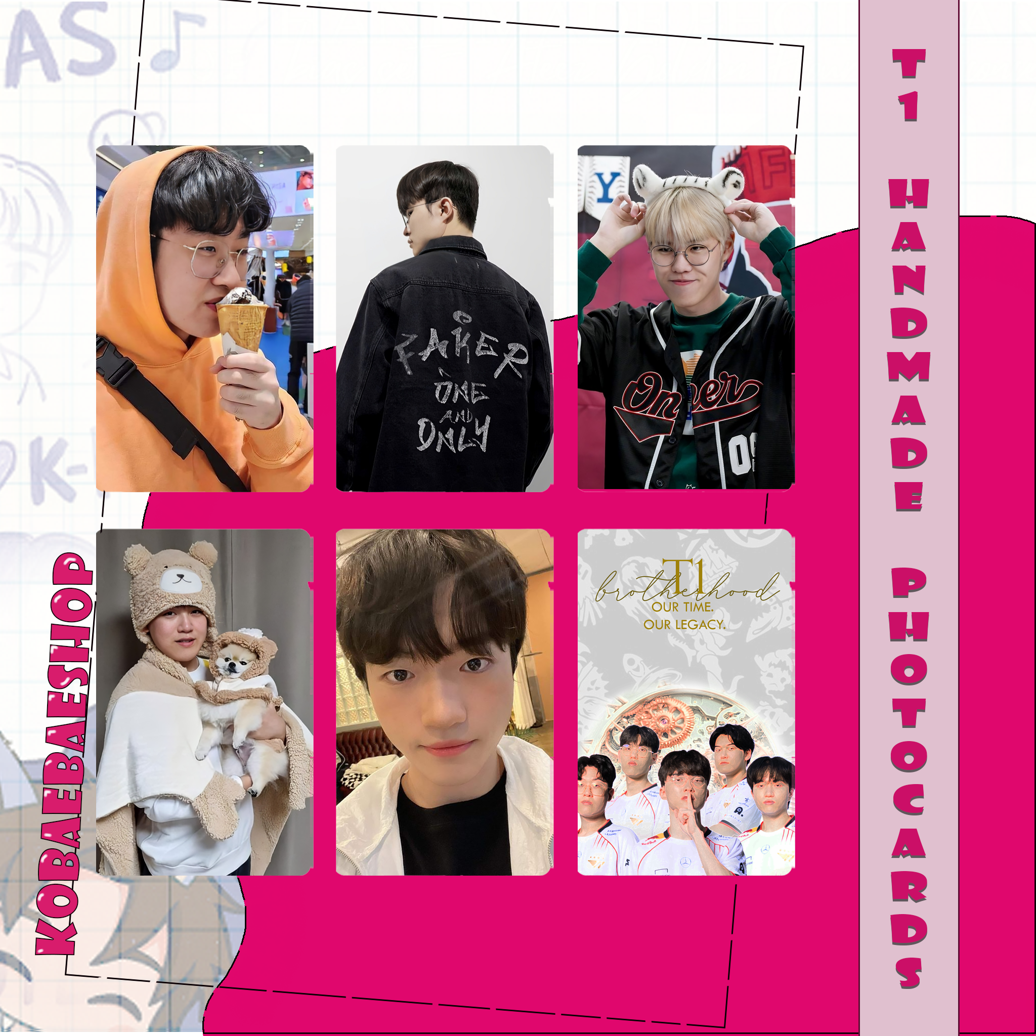 ProPlayer - Team Esports handmade photocards kpop inspired - Set 1
