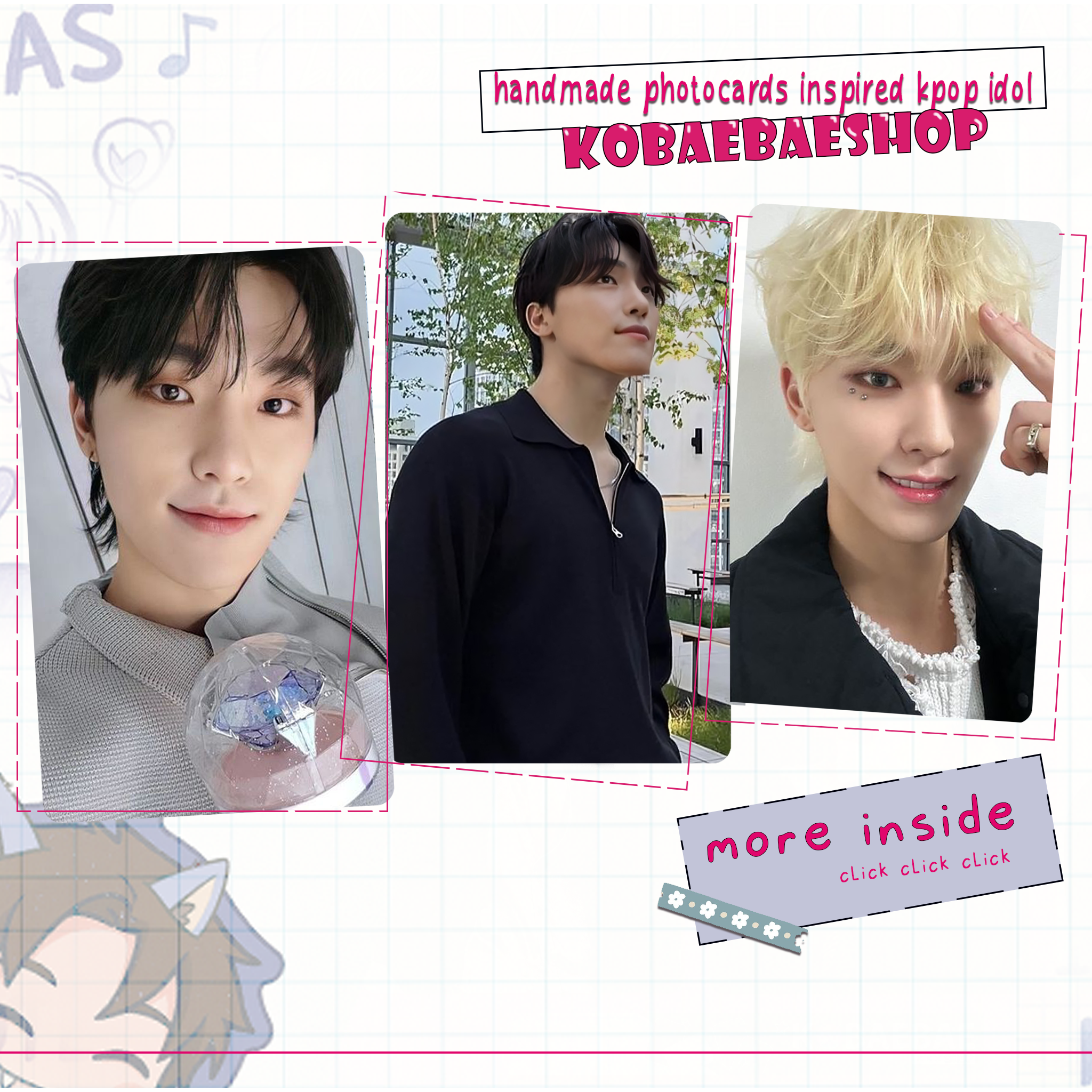 Svt - Dn Handmade photocards kpop inspired - Bias Set 1