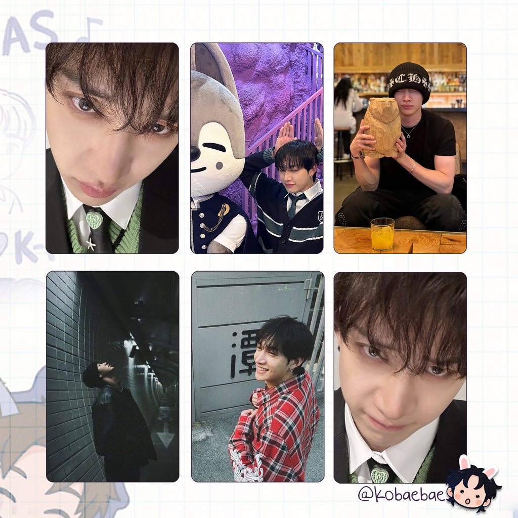 Skz (Stray Kids) - Chan handmade photocards kpop inspired - Set 8