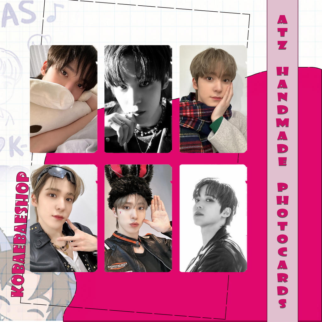 Atz - Yunh handmade photocards kpop inspired - Set 3