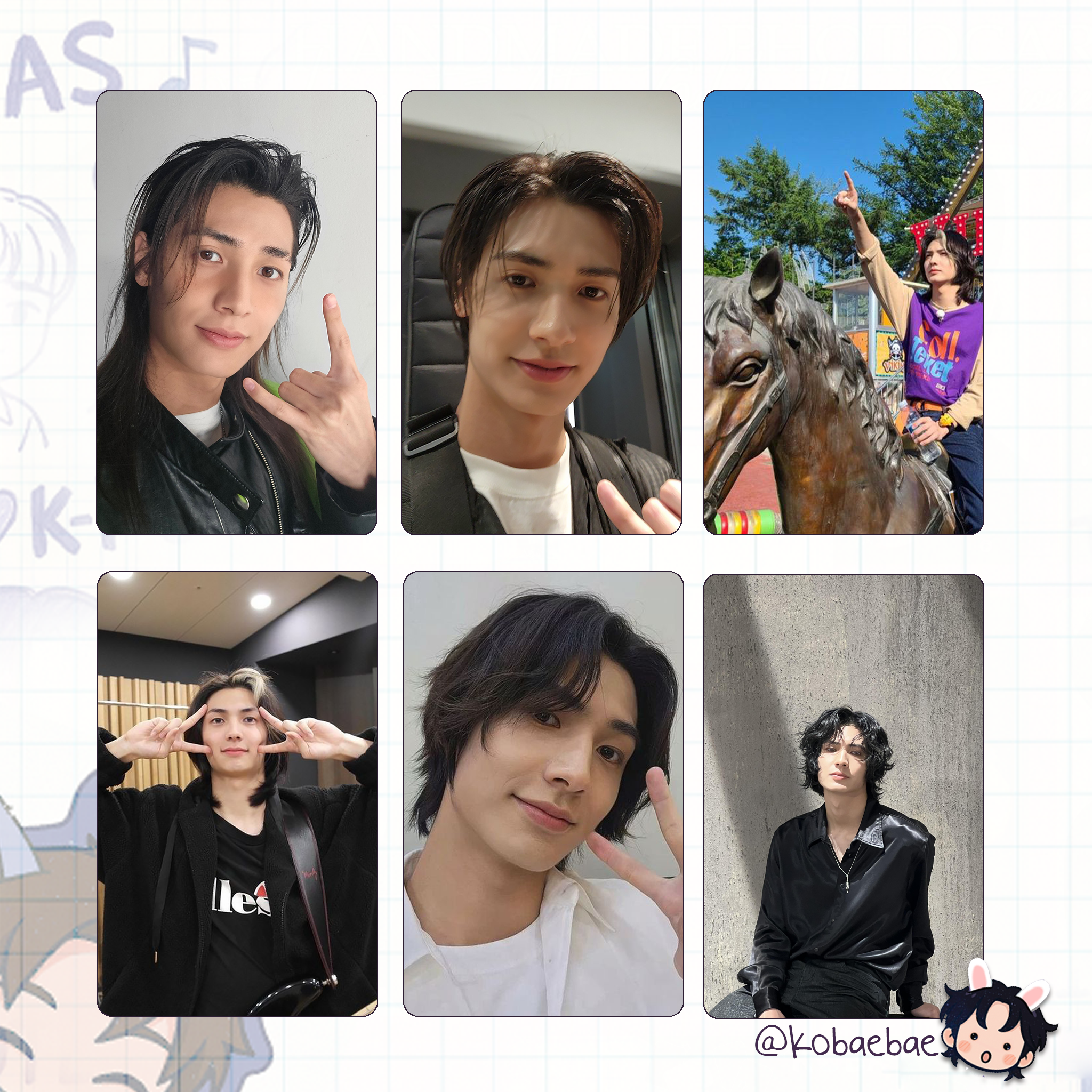 XHR (Xdinary Heroes) - Jooyeon Handmade photocards kpop inspired - Bias set 3