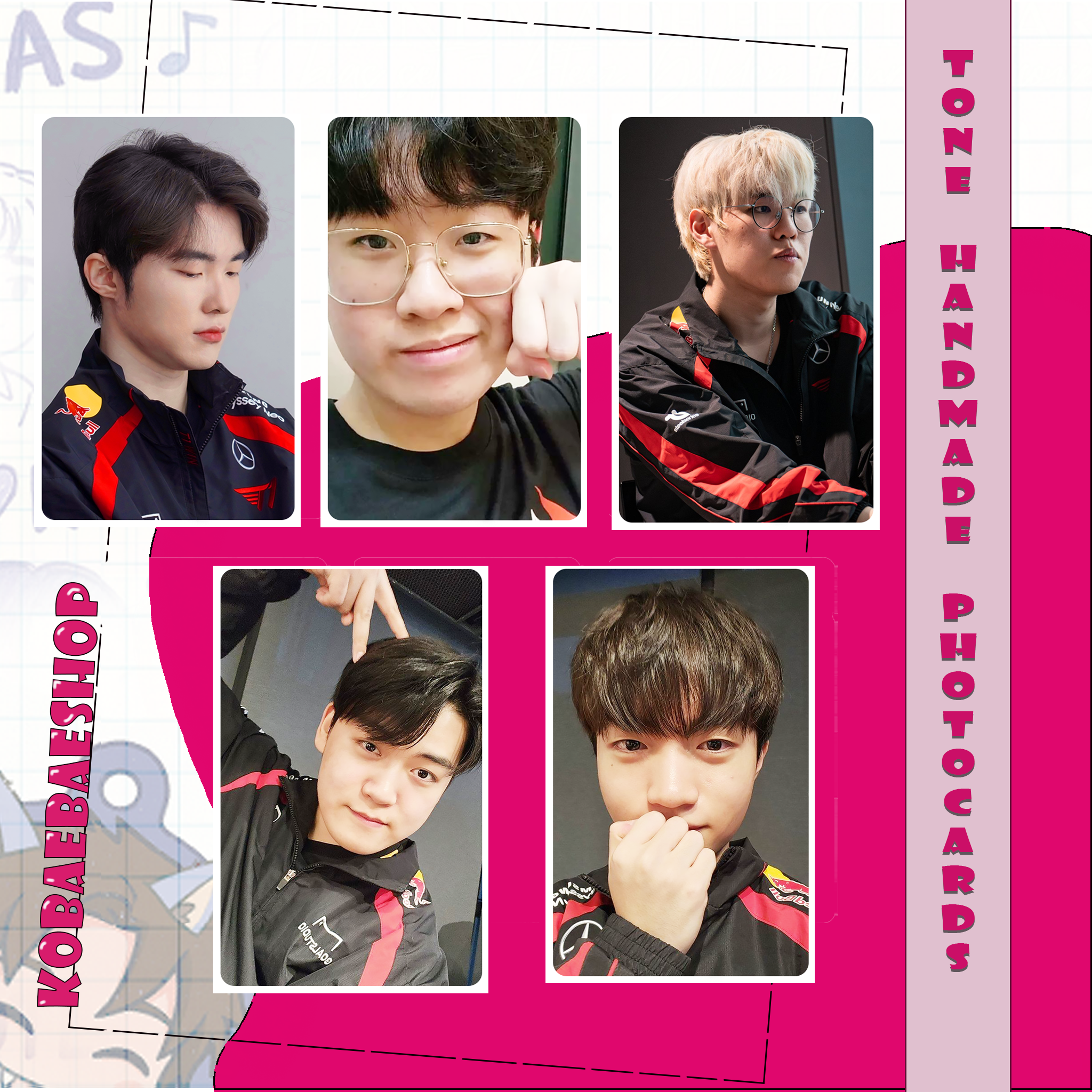 ProPlayer - Team Esports handmade photocards kpop inspired - Set 2