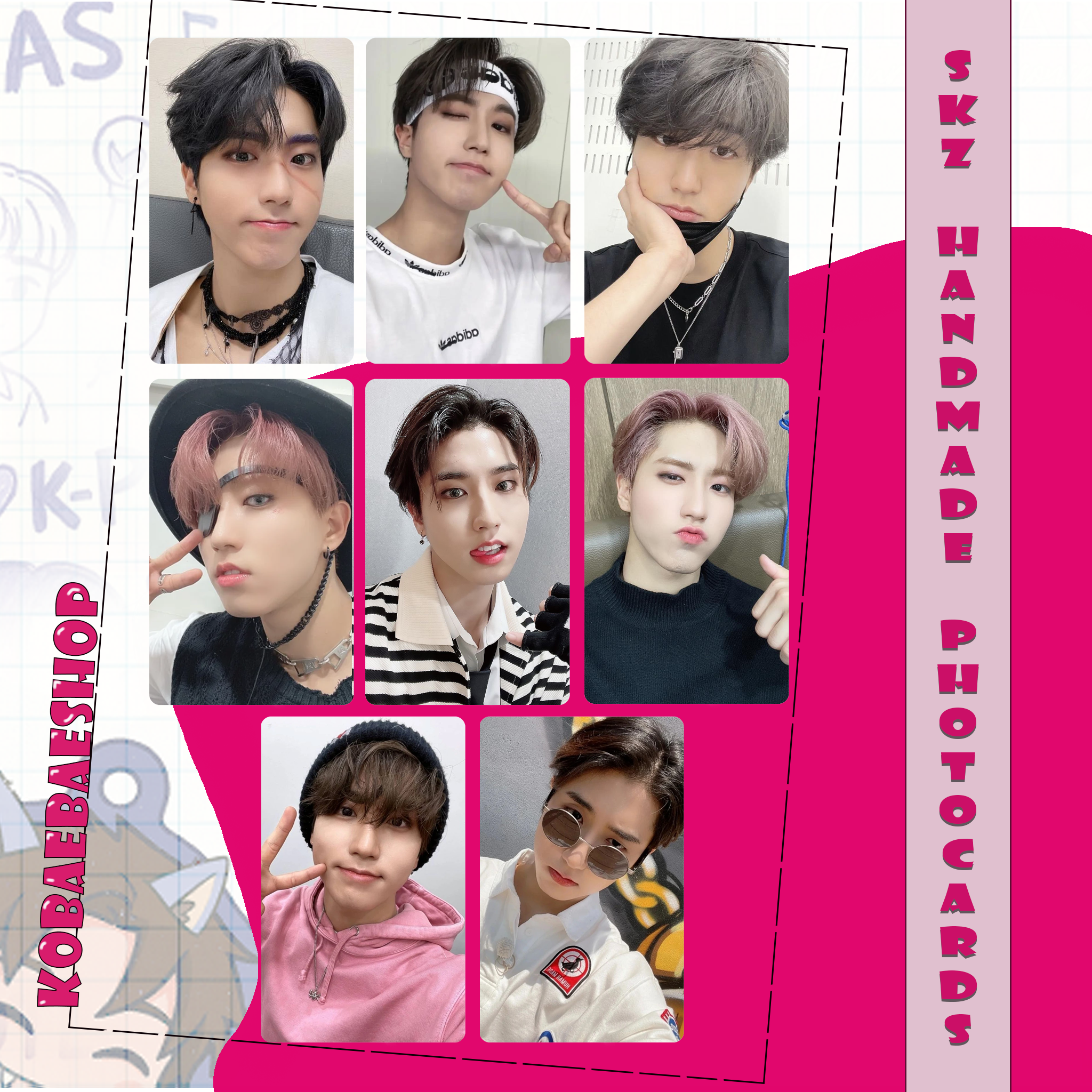 Skz - Hannie Handmade photocards kpop inspired - Bias set 4