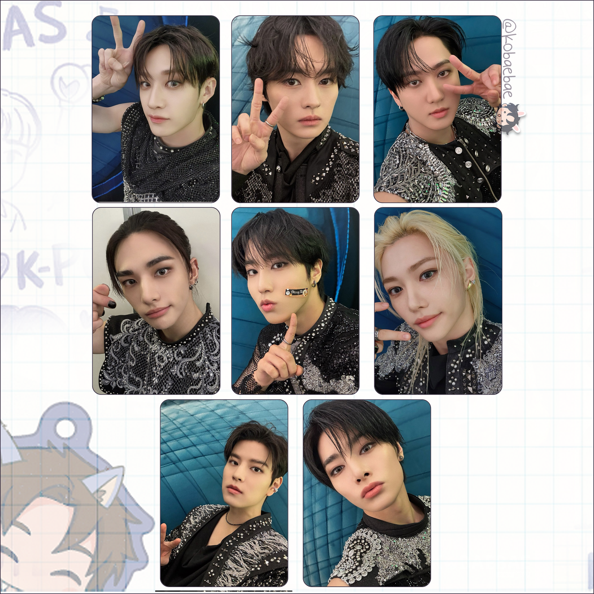 Skz - S.G. Handmade photocards kpop inspired - Your Hero Bias set
