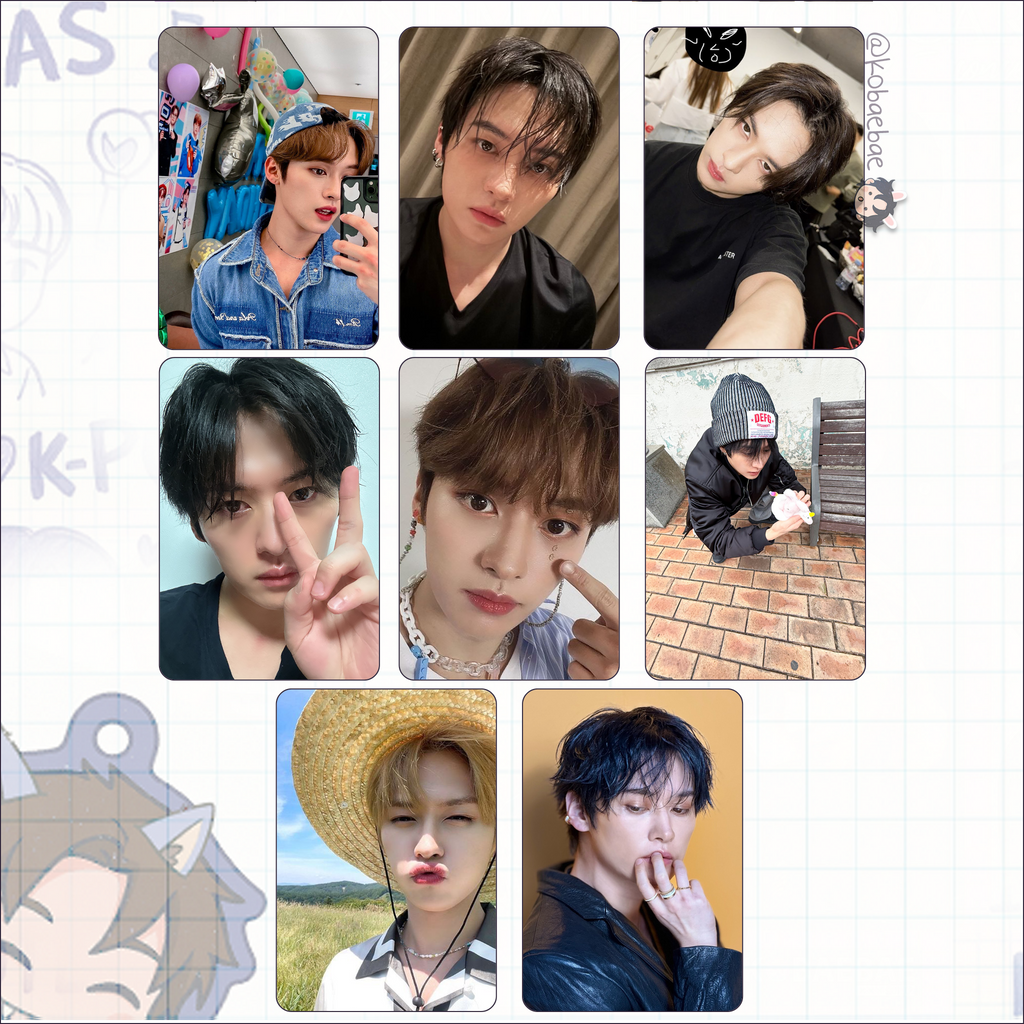 Skz (Stray Kids) - Lee Know handmade photocards kpop inspired - Set 10
