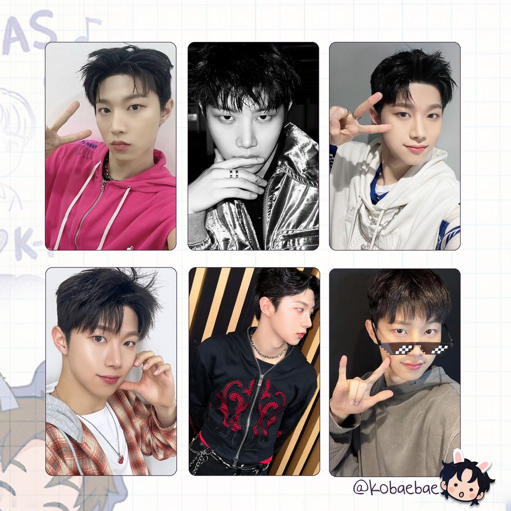 Xikers - Hyunwoo handmade photocards kpop inspired - Set 2