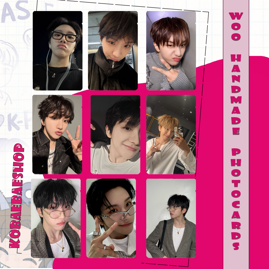 Boynextdoor - Woonhak handmade photocards kpop inspired - Set 1