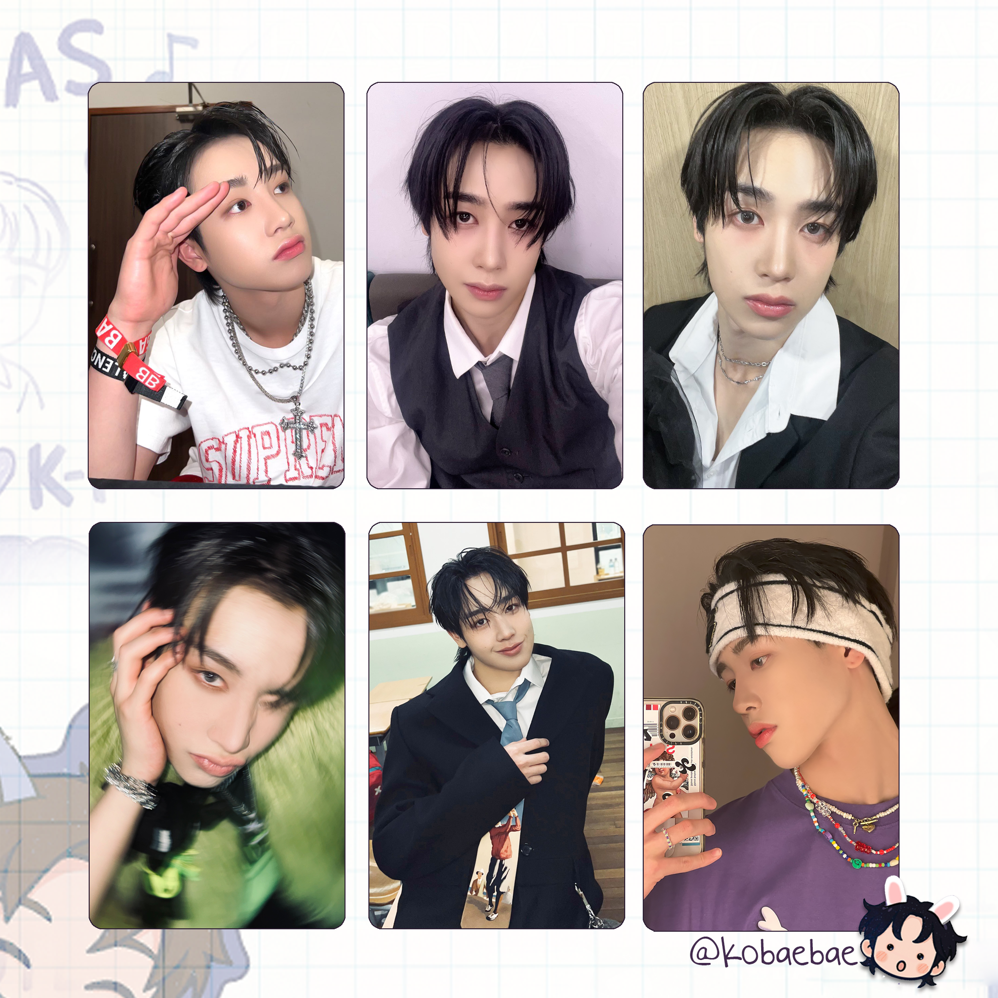 Xikers - Hunter handmade photocards kpop inspired - Set 2