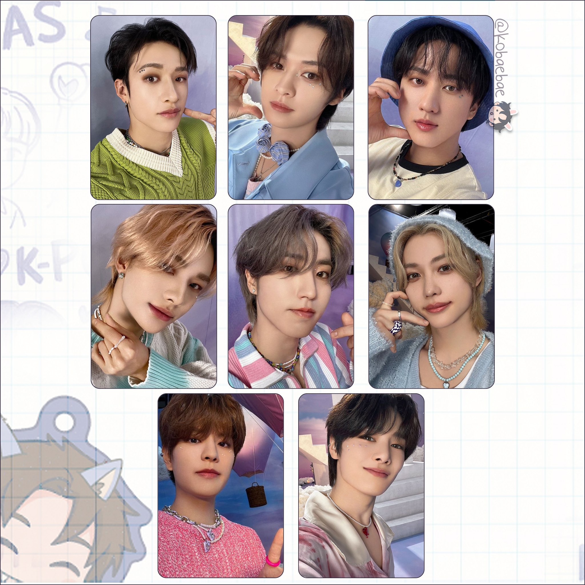 Skz - Step Out Handmade photocards kpop inspired - Bias set 1