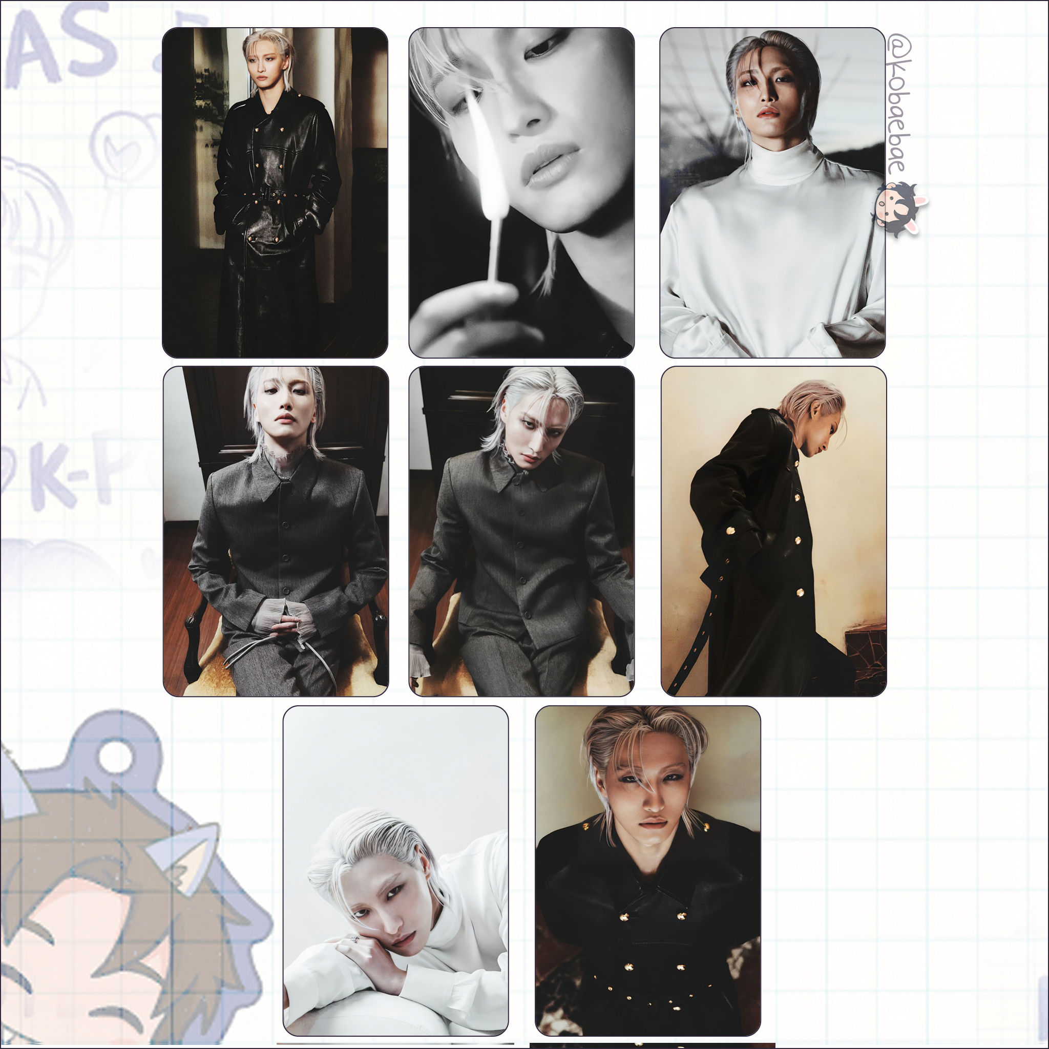 Atz - Hwa Esq.  Handmade photocards kpop inspired - Bias set