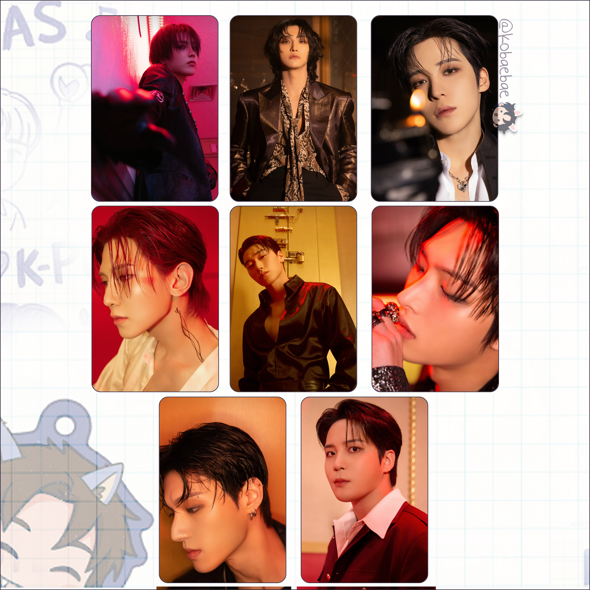 Atz - In your fantasy -  Handmade photocards kpop inspired - Bias set 2