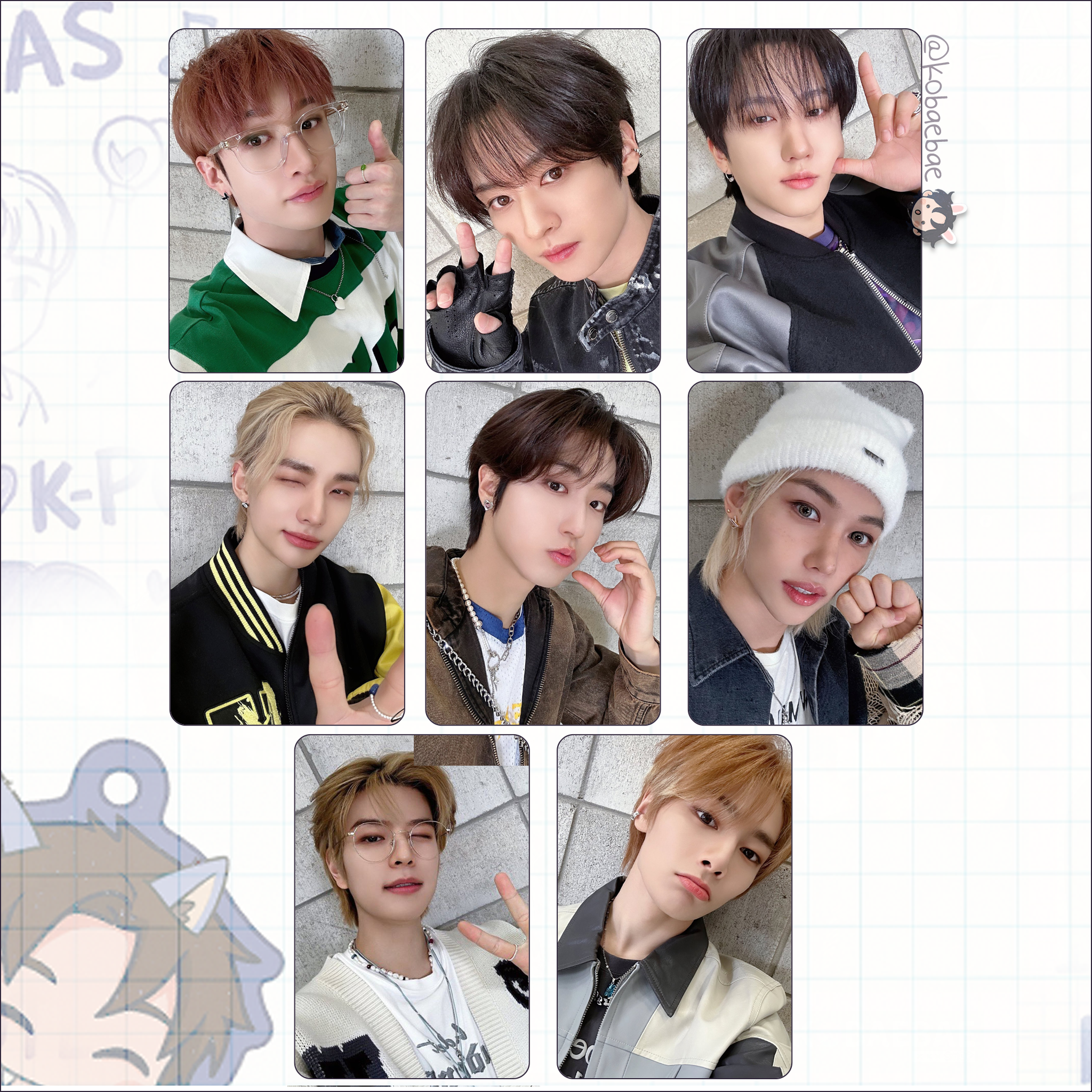 Skz - Handmade photocards kpop inspired - Japan Selfie 2024