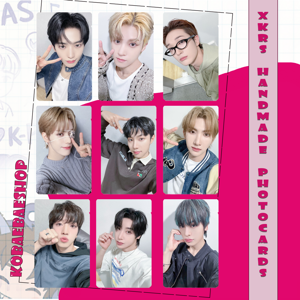 Xkrs - Radio Concept Handmade photocards kpop inspired - Bias set