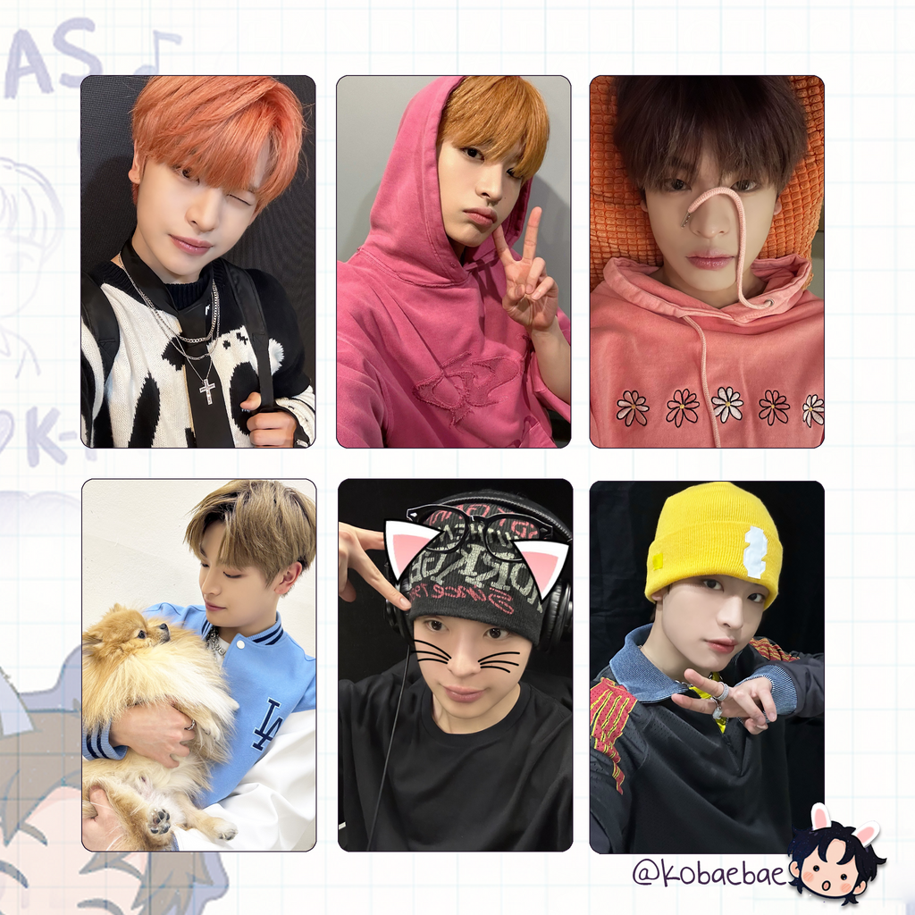 Xikers - Yechan handmade photocards kpop inspired - Set 2