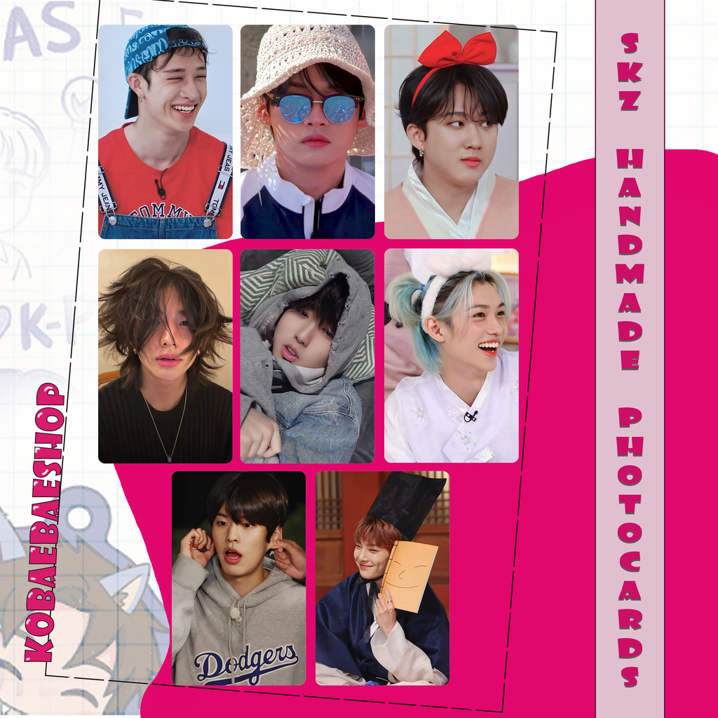 Skz - Funny set Handmade photocards kpop inspired - Bias set