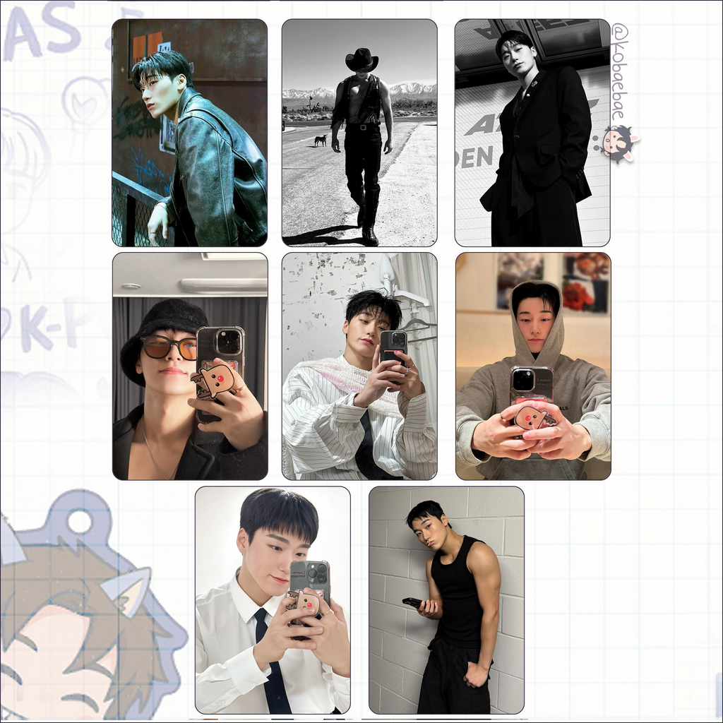 Atz - San handmade photocards kpop inspired - Set 4