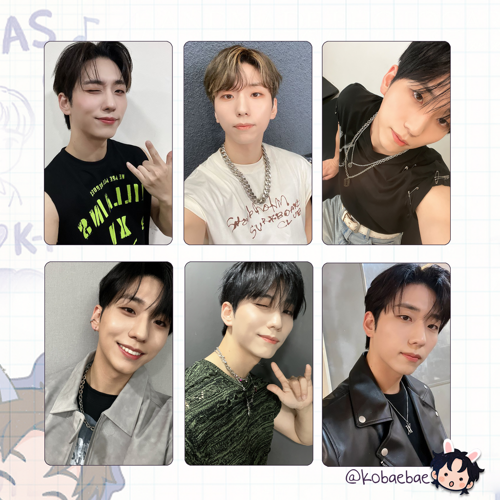 XHR - Gunil Handmade photocards kpop inspired - Bias set 2