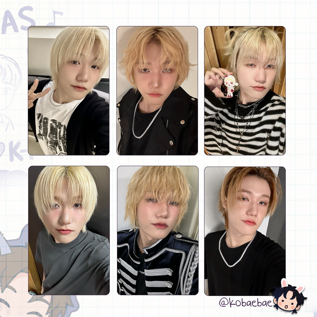 P1H - Seob handmade photocards kpop inspired - Set 2