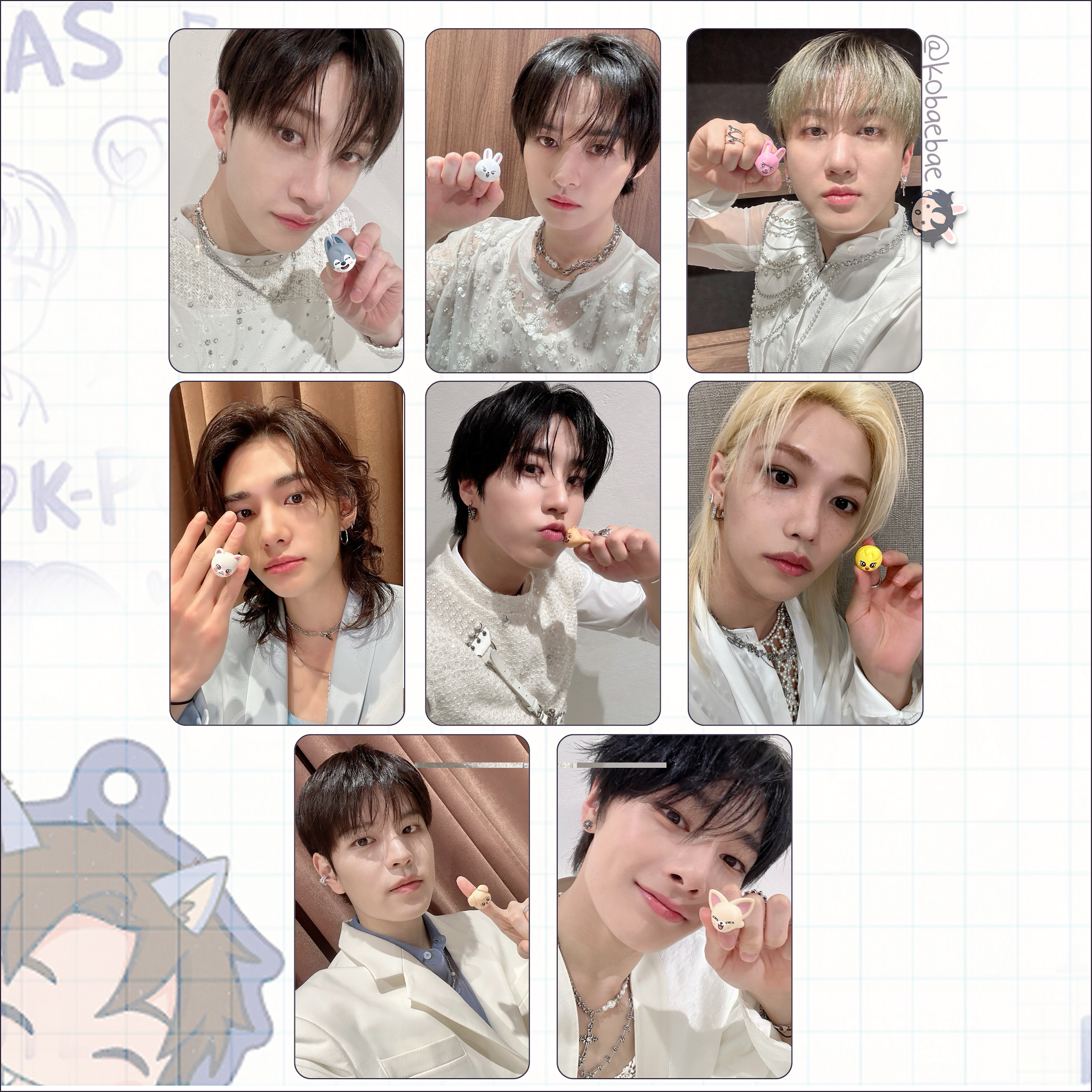 Skz - Handmade photocards kpop inspired - Skzoo Ring