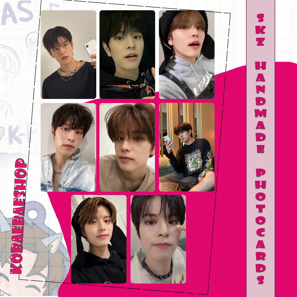 Skz - Min Handmade photocards kpop inspired - Bias set 4