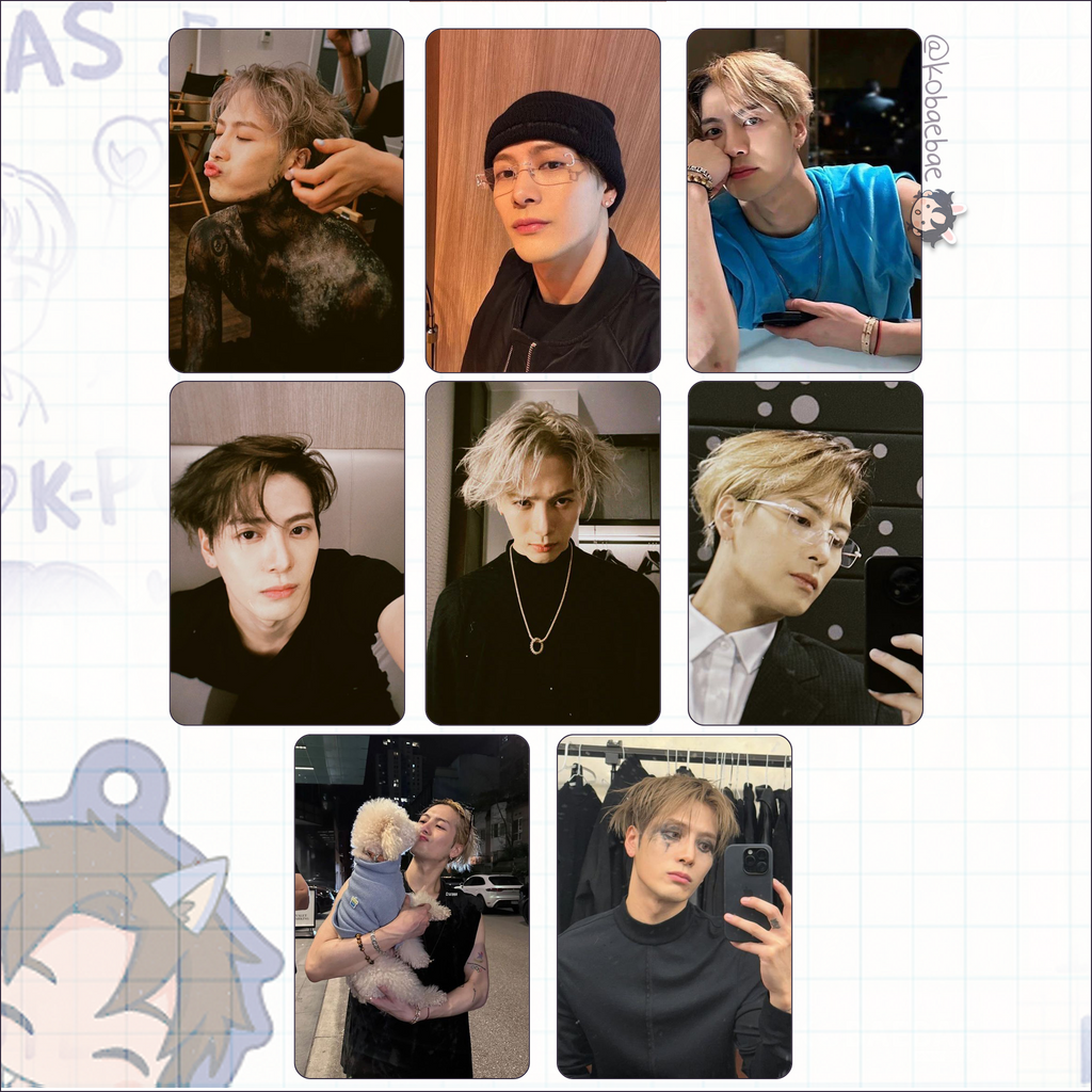 Jackson Wang - handmade photocards kpop inspired - bias set