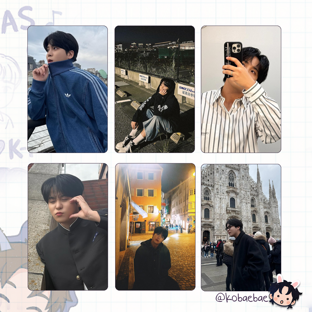 Ateez - Jongho handmade photocards kpop inspired - set 7
